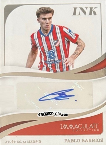 Sticker Pablo Barrios - Immaculate Soccer 2024-2025
 n. I-PB - Panini