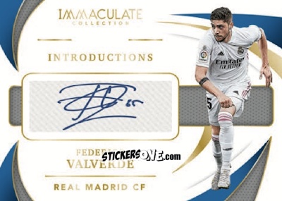 Sticker Federico Valverde - Immaculate Soccer 2021
 n. I-FV - Panini