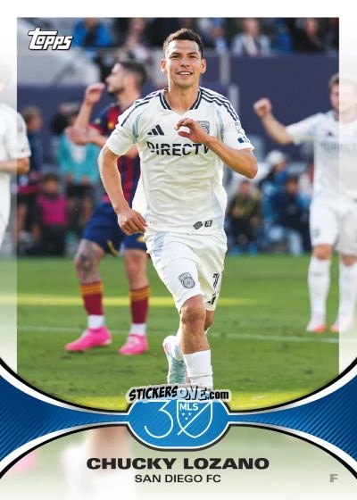 Cromo Chucky Lozano - MLS 30th Anniversary 2025
 n. 23 - Topps
