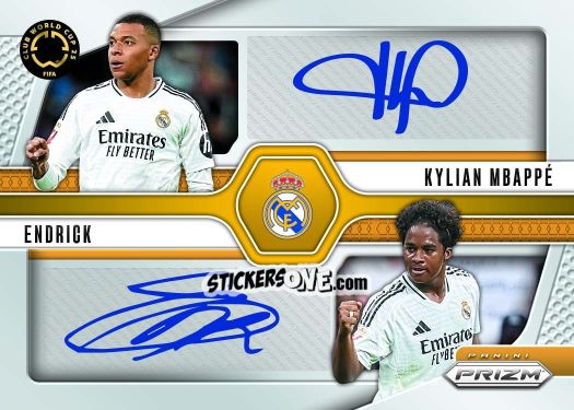Sticker Endrick/kylian Mbappe - Fifa Club World Cup 2025. Prizm n. DS7 - Panini