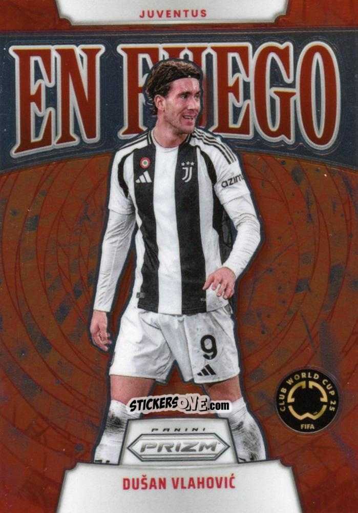 Figurina  Dusan Vlahovic  - Fifa Club World Cup 2025. Prizm n. EF17 - Panini