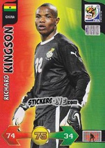 Cromo Richard Kingson - FIFA World Cup South Africa 2010. Adrenalyn XL n. 161 - Panini