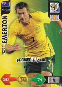 Figurina Brett Emerton - FIFA World Cup South Africa 2010. Adrenalyn XL n. 29 - Panini