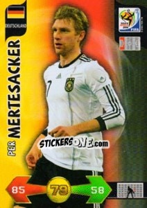 Figurina Per Mertesacker - FIFA World Cup South Africa 2010. Adrenalyn XL n. 91 - Panini