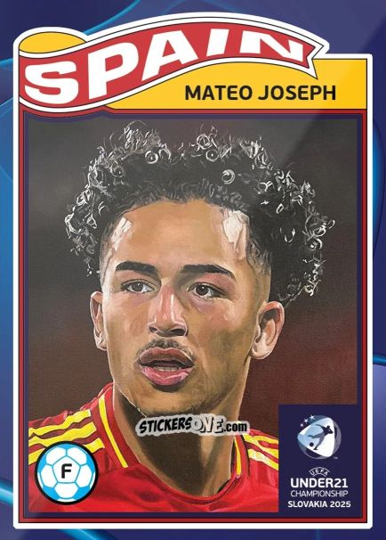 Sticker Mateo Joseph - Living Set Soccer Uefa Euro U-21 2025 n. 4 - Topps