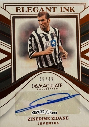 Figurina Zinedine Zidane - Immaculate Soccer 2023-2024 n. EI-ZZ - Panini
