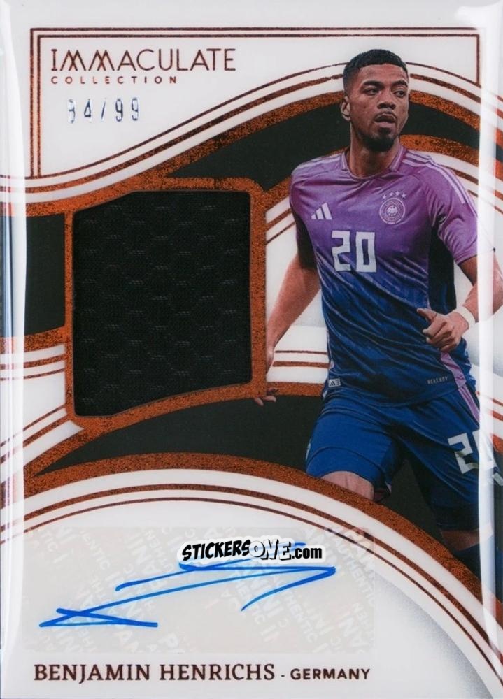 Cromo Benjamin Henrichs - Immaculate Soccer 2023-2024 n. MA-BH - Panini