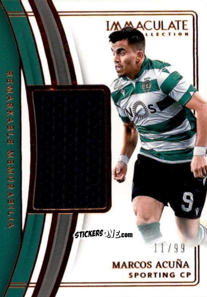 Figurina Marcos Acuna - Immaculate Soccer 2023-2024 n. RM-MA - Panini