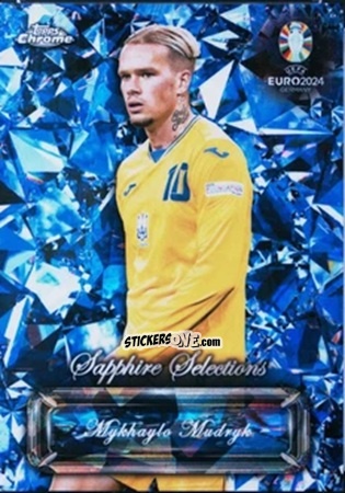 Figurina Mykhaylo Mudryk - Chrome UEFA Euro 2024 Sapphire Edition
 n. SS-1 - Topps