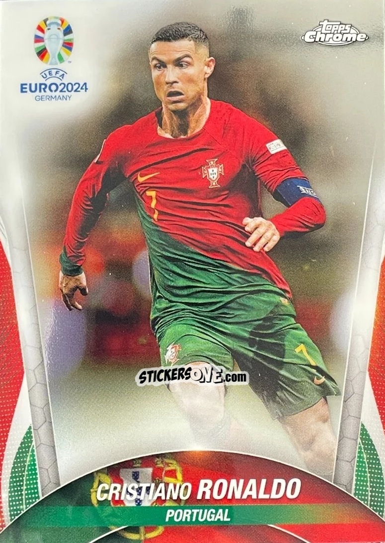 Cromo Cristiano Ronaldo - Chrome UEFA Euro 2024 Sapphire Edition
 n. 7 - Topps