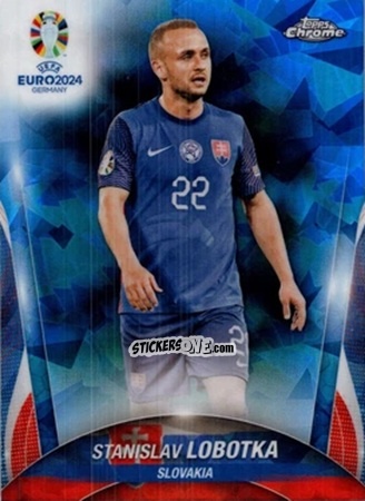 Figurina Stanislav Lobotka - Chrome UEFA Euro 2024 Sapphire Edition
 n. 78 - Topps