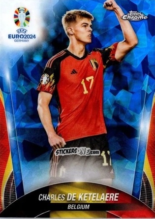 Cromo Charles De Ketelaere - Chrome UEFA Euro 2024 Sapphire Edition
 n. 89 - Topps