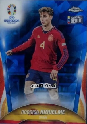 Sticker Rodrigo Riquelme - Chrome UEFA Euro 2024 Sapphire Edition
 n. 93 - Topps