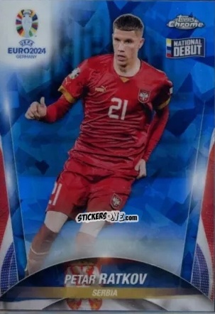 Sticker Petar Ratkov - Chrome UEFA Euro 2024 Sapphire Edition
 n. 116 - Topps
