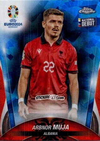 Cromo Arbnor Muja - Chrome UEFA Euro 2024 Sapphire Edition
 n. 117 - Topps