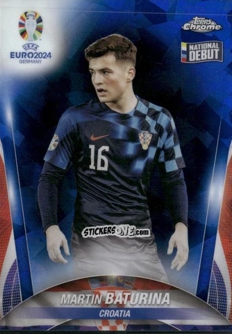 Sticker Martin Baturina - Chrome UEFA Euro 2024 Sapphire Edition
 n. 118 - Topps