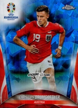 Sticker Christoph Baumgartner - Chrome UEFA Euro 2024 Sapphire Edition
 n. 121 - Topps