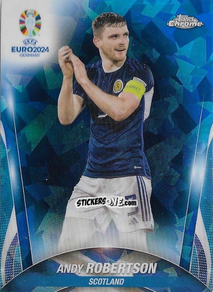 Figurina Andy Robertson - Chrome UEFA Euro 2024 Sapphire Edition
 n. 138 - Topps