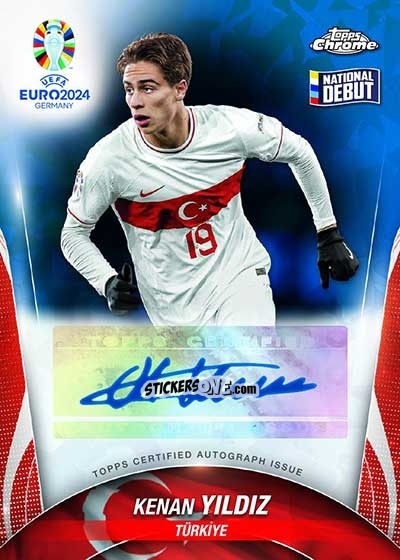 Cromo Kenan Yildiz - Chrome UEFA Euro 2024 Sapphire Edition
 n. CA-KY - Topps