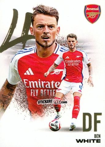 Sticker Ben White - Arsenal FX 2024-2025
 n. AFXB04 - Futera