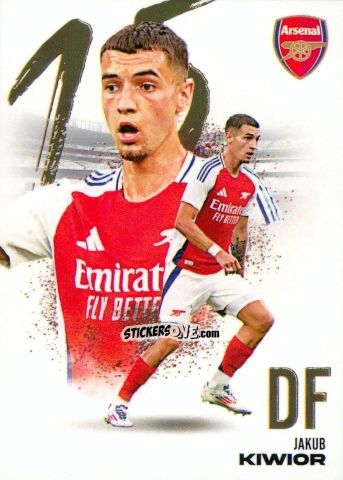 Cromo Jakub Kiwior - Arsenal FX 2024-2025
 n. AFXB07 - Futera