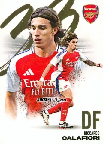 Sticker Riccardo Calafiori - Arsenal FX 2024-2025
 n. AFXB10 - Futera