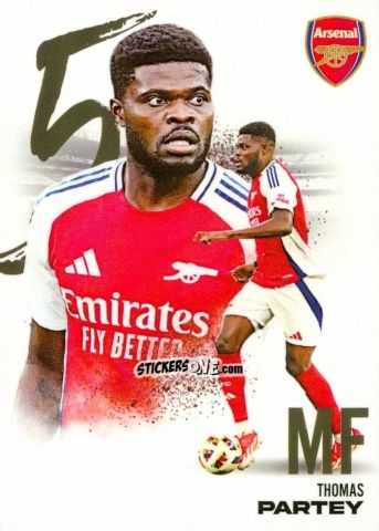 Sticker Thomas Partey - Arsenal FX 2024-2025
 n. AFXB13 - Futera