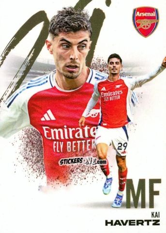 Figurina Kai Havertz - Arsenal FX 2024-2025
 n. AFXB16 - Futera