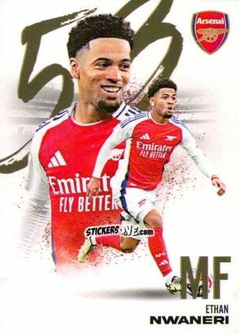 Sticker Ethan Nwaneri - Arsenal FX 2024-2025
 n. AFXB18 - Futera