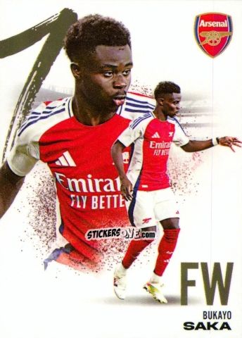 Figurina Bukayo Saka - Arsenal FX 2024-2025
 n. AFXB20 - Futera