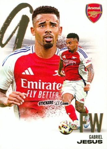 Figurina Gabriel Jesus - Arsenal FX 2024-2025
 n. AFXB21 - Futera