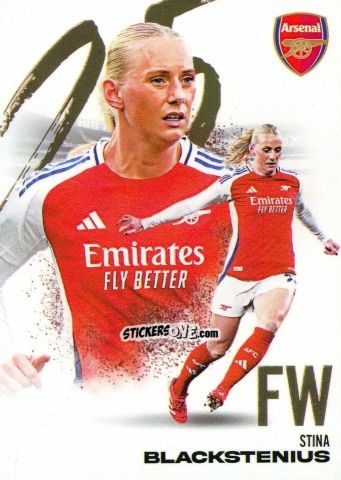 Sticker Stina Blackstenius - Arsenal FX 2024-2025
 n. AFXB40 - Futera