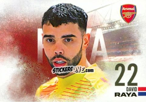Sticker David Raya - Arsenal FX 2024-2025
 n. AFXL01 - Futera