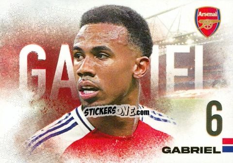 Sticker Gabriel - Arsenal FX 2024-2025
 n. AFXL04 - Futera