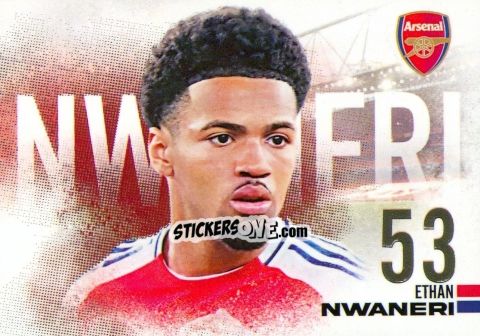 Sticker Ethan Nwaneri - Arsenal FX 2024-2025
 n. AFXL12 - Futera