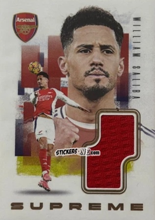 Sticker William Saliba - Arsenal FX 2024-2025
 n. ASU09 - Futera