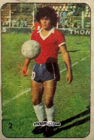 Cromo Diego Maradona - Super Futbol 1979 n. 2 - Industria Argentina (Crack)