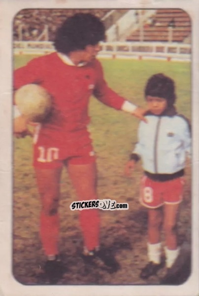 Cromo Diego Maradona  - Super Futbol 1979 n. 4 - Industria Argentina (Crack)