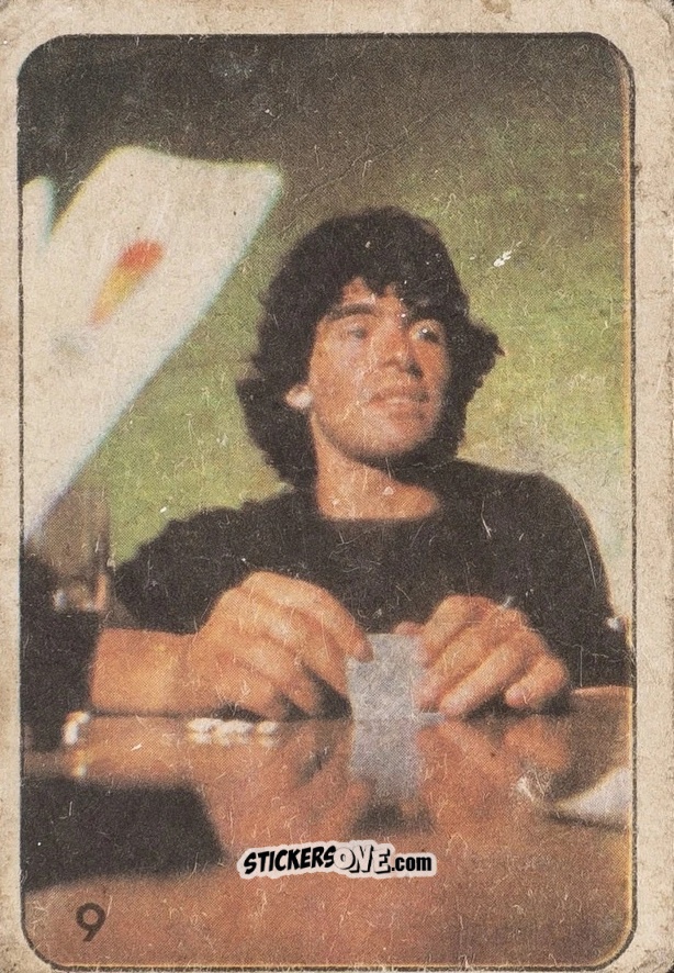 Cromo Diego Maradona - Super Futbol 1979 n. 9 - Industria Argentina (Crack)