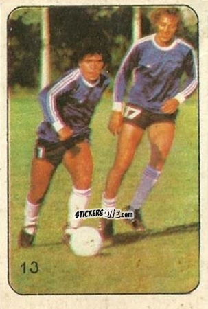 Cromo  Diego Maradona  - Super Futbol 1979 n. 13 - Industria Argentina (Crack)
