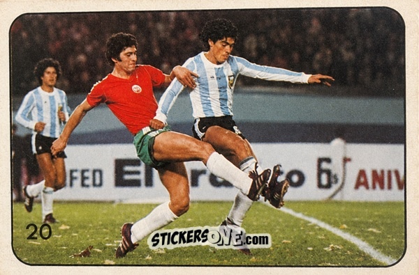 Cromo Diego Maradona - Super Futbol 1979 n. 20 - Industria Argentina (Crack)