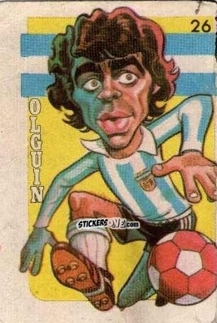 Sticker  Olguin  - Super Futbol 1979 n. 26 - Industria Argentina (Crack)
