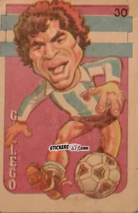 Sticker  Gallego  - Super Futbol 1979 n. 30 - Industria Argentina (Crack)