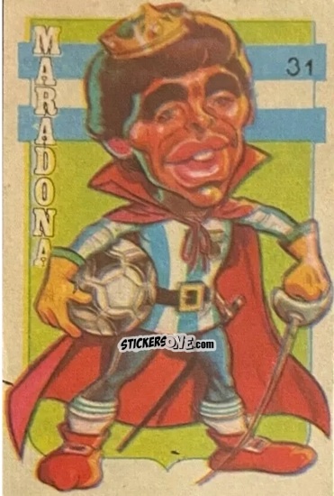 Cromo  Maradona  - Super Futbol 1979 n. 31 - Industria Argentina (Crack)