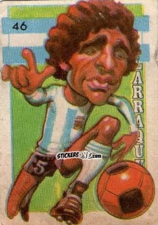 Sticker Larraquy - Super Futbol 1979 n. 46 - Industria Argentina (Crack)