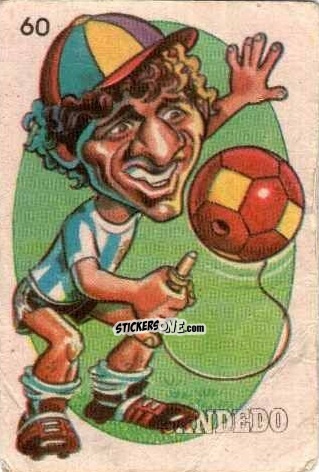 Sticker  Candedo  - Super Futbol 1979 n. 60 - Industria Argentina (Crack)
