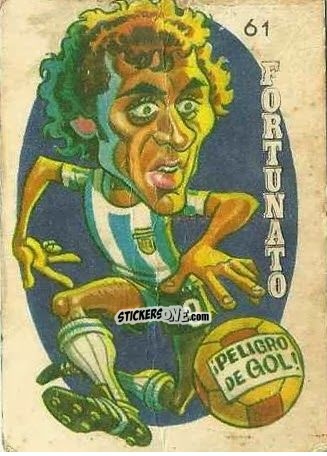Sticker  Fortunato  - Super Futbol 1979 n. 61 - Industria Argentina (Crack)