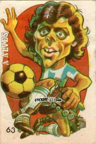 Cromo Alves - Super Futbol 1979 n. 63 - Industria Argentina (Crack)