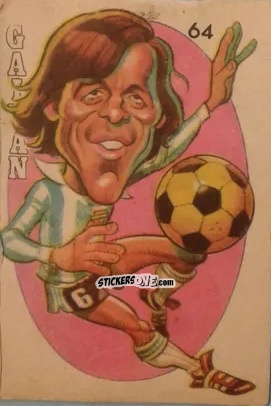 Cromo Gaitan - Super Futbol 1979 n. 64 - Industria Argentina (Crack)