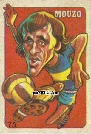 Figurina  Mouzo  - Super Futbol 1979 n. 75 - Industria Argentina (Crack)